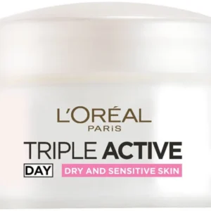 לוריאל- קרם לחות לעור יבש טריפל אקטיב- Triple Active