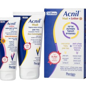 מארז אקניל תרחיץ ותחליב לפנים-acnil