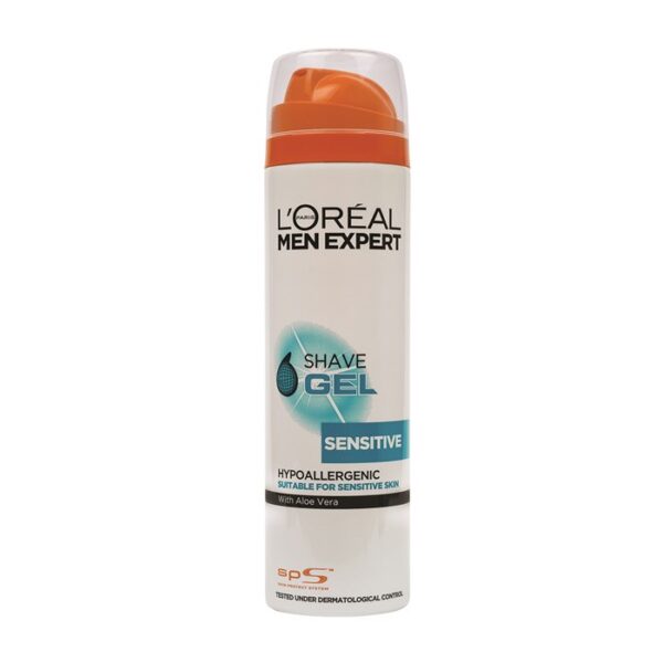 L'OREAL PARIS MEN EXPERT לוריאל מן -ג'ל גילוח לעור רגיש-