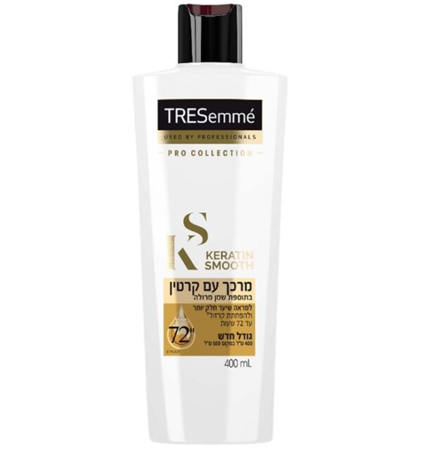 Tresemme מרכך-עם קרטין למראה חלק יותר 400 מל