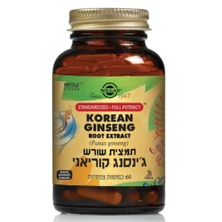 תמצית גינסנג קוריאני 60 כמוסות סולגאר