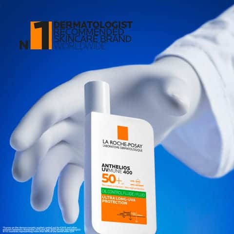 אנתליוס פלואיד תחליב פנים להגנה מהשמש +SPF50 לעור שמן אויל קונטרול la roche posay – תמונה 4