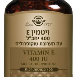 ויטמין E-400 תערובת טוקופרולים 100 כמוסות סולגאר