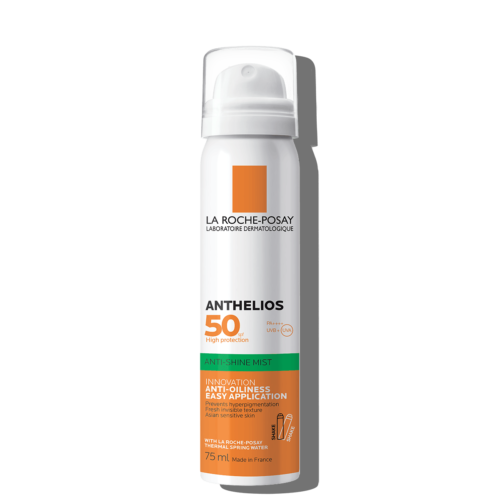 אנתליוס ספריי הגנה מהשמש שקוף לפנים la roche posay SPF50+‎