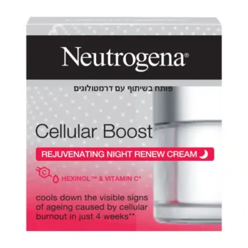 קרם לילה לחידוש העור Cellular boost אנטי אייג'ינג  ניוטרוג'ינה - NEUTROGENA