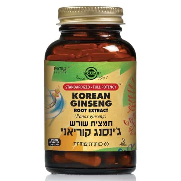 תמצית ג'ינסנג קוריאני סולגאר SOLGAR
