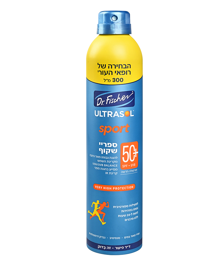 אולטרסול ספורט מקס ספריי שקוף +SPF50